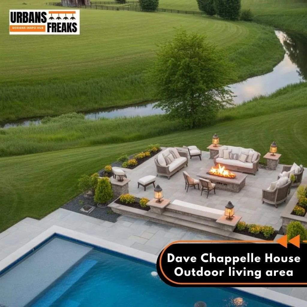 Dave Chappelle House outdoor living space
