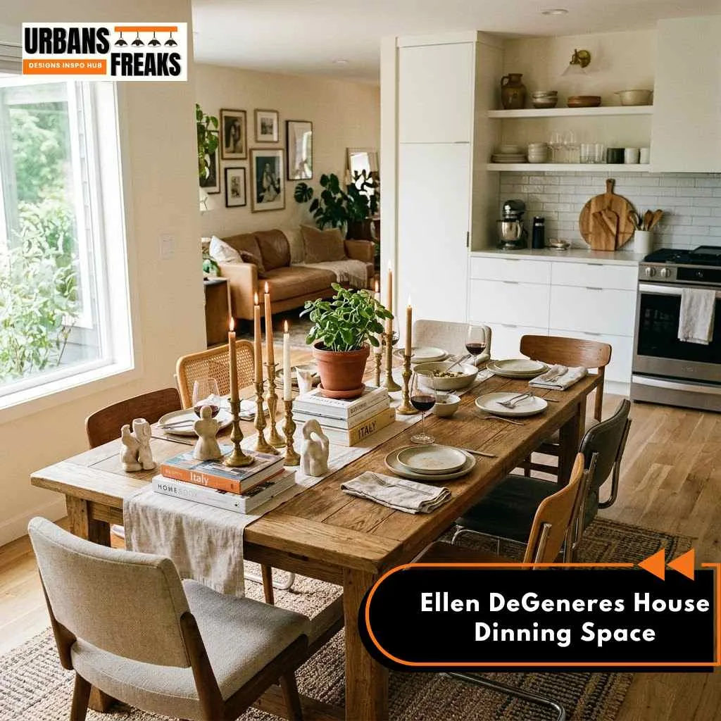 Ellen DeGeneres House England dinning space