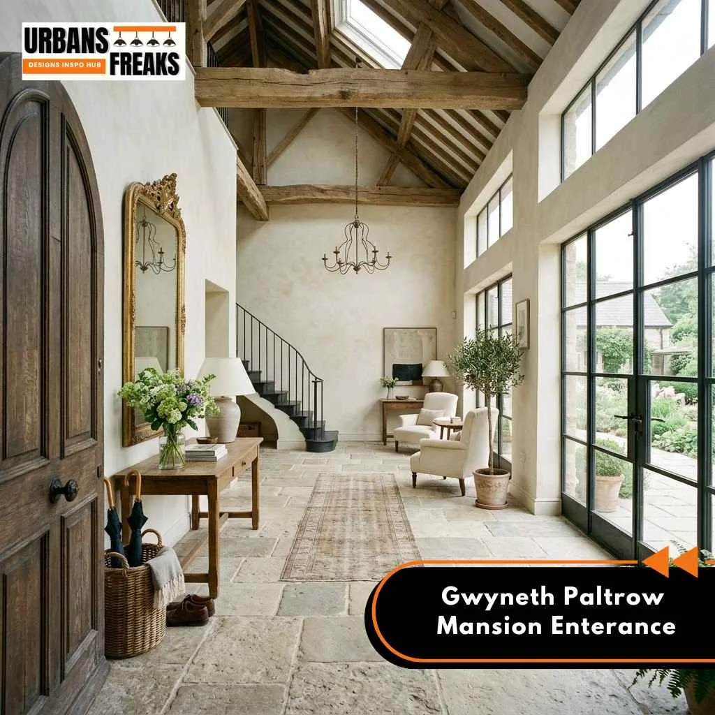 Gwyneth Paltrow Mansion enterance