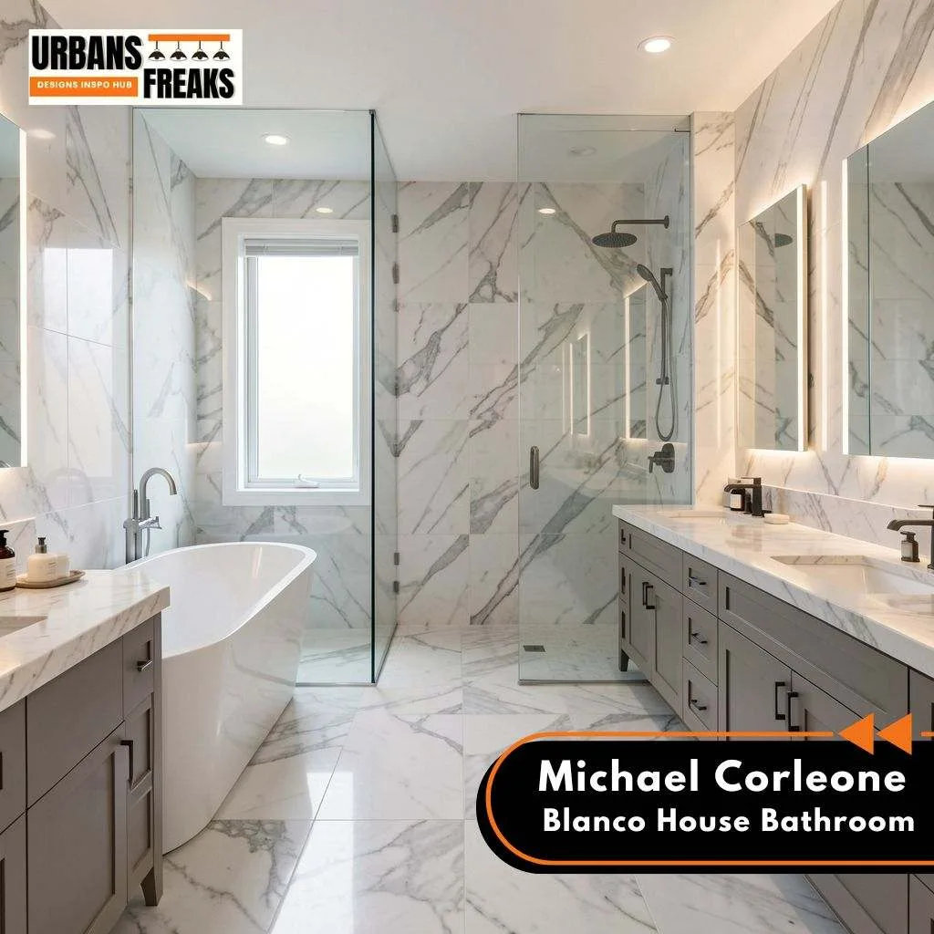 Michael Corleone Blanco House Bathroom