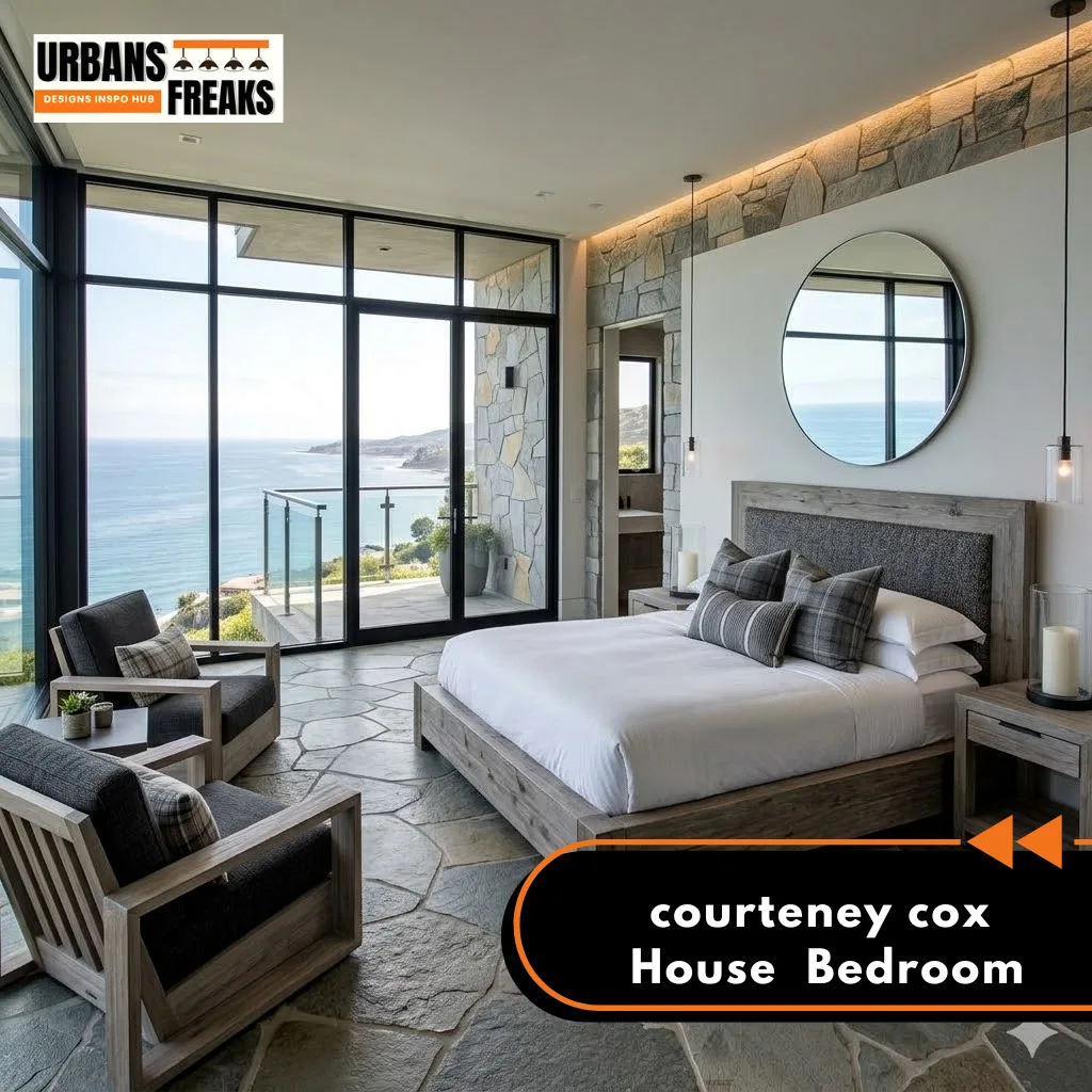 Courteney Cox House  bedroom