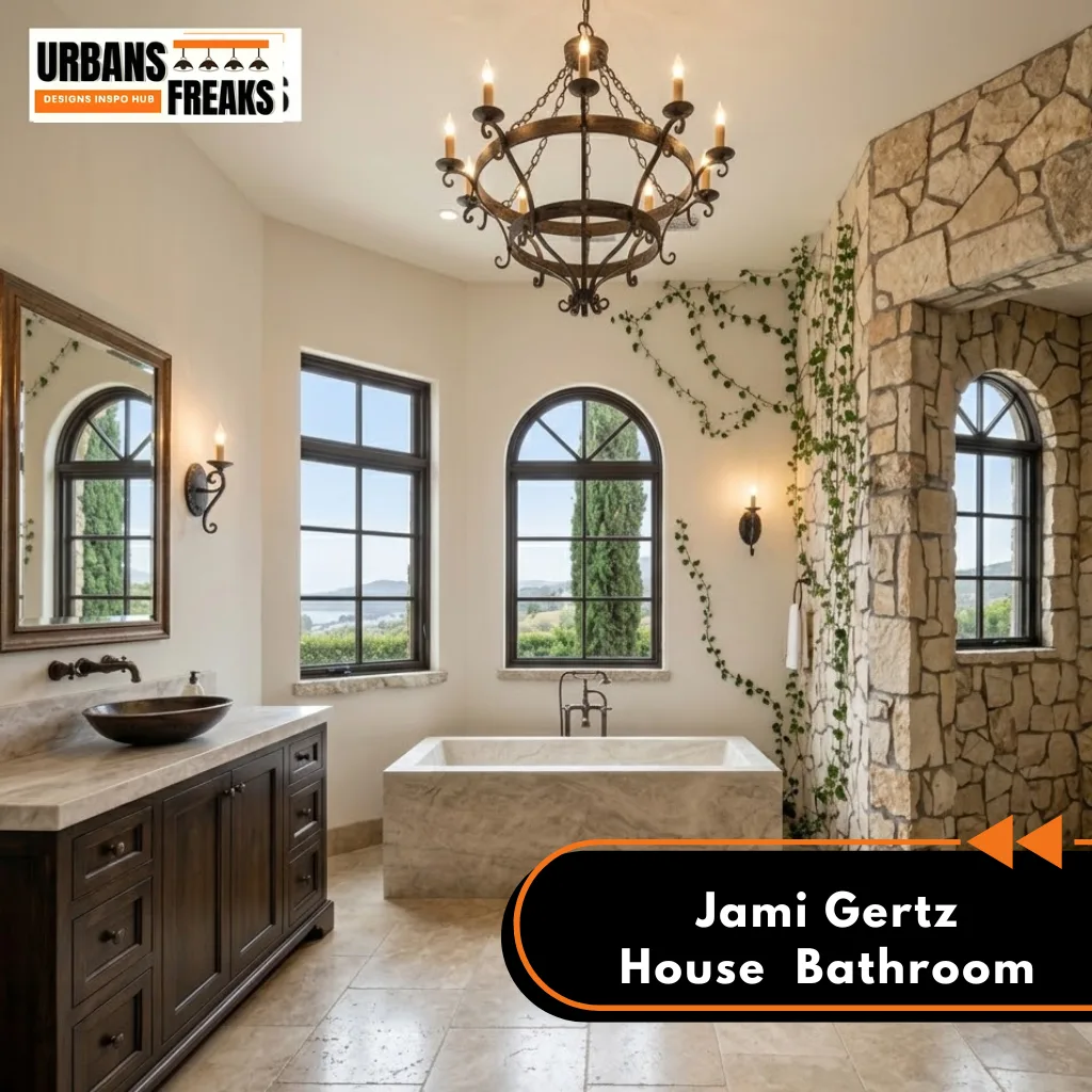 Jami Gertz House Beverly Hills bathroom