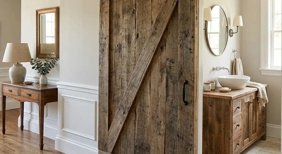 Sliding Barn Doors for a Rustic, Space-Saving Statement