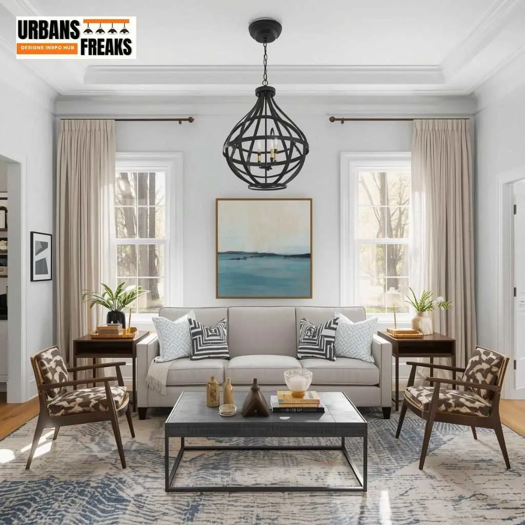 Anchor With a Bold Statement Light to Establish Center