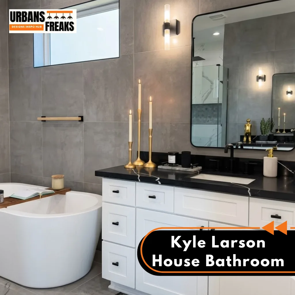 Kyle Larson Home: bathroom