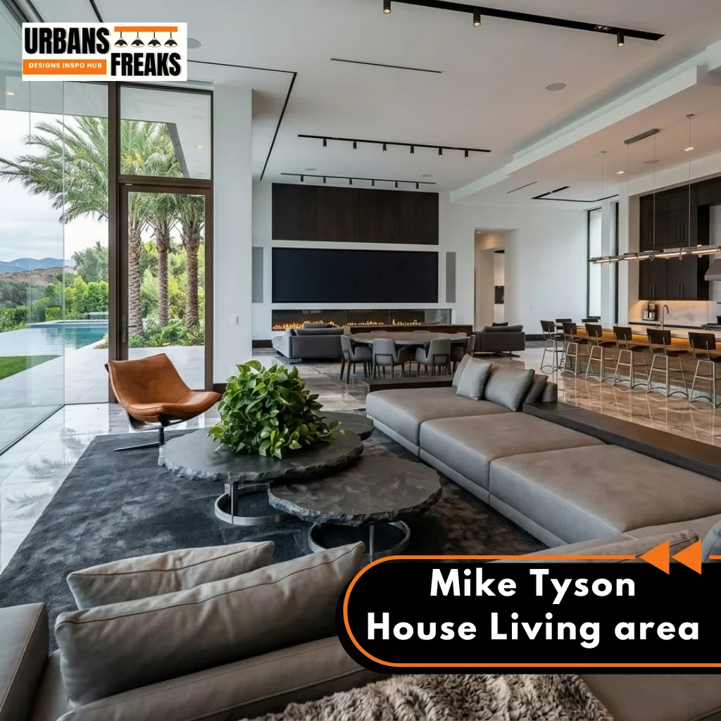 Mike Tyson Home living area