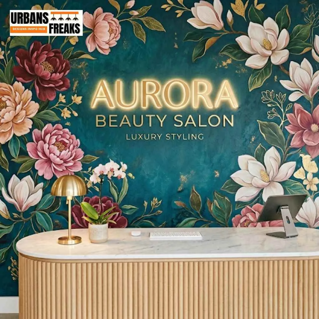 Install a Gorgeous Accent Wall Behind the Reception Desk