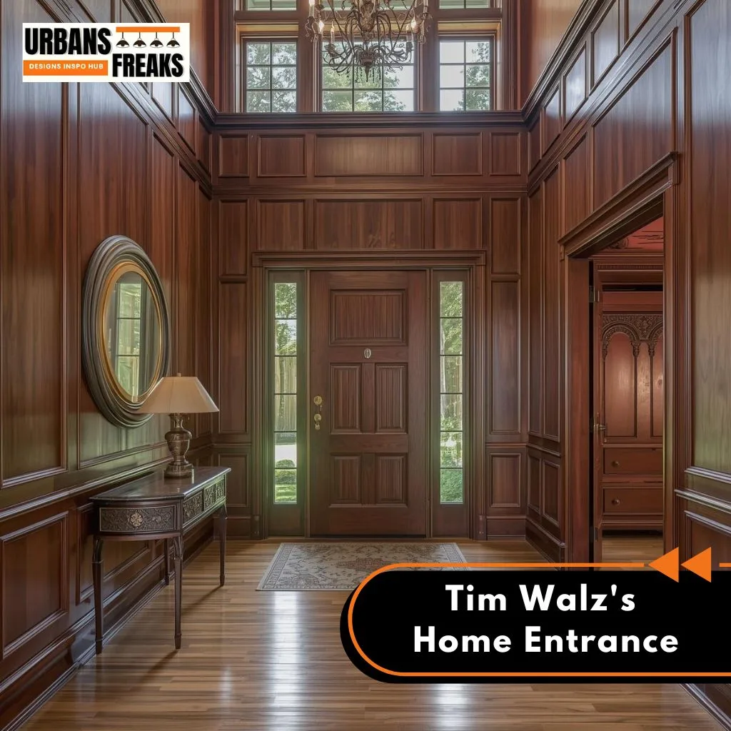 Tim Walz's Unowned Home Front Entrance
