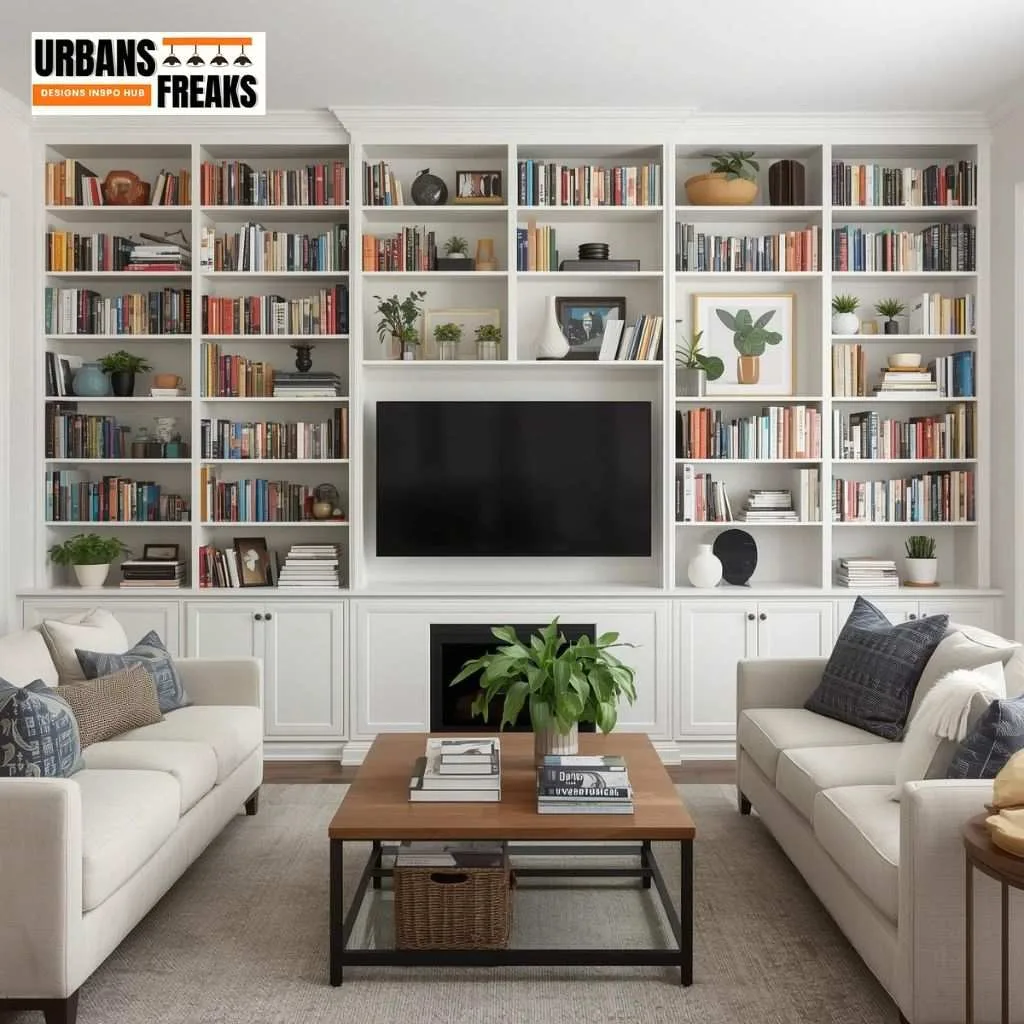 Use Tall Bookshelves to Redirect Attention Upward