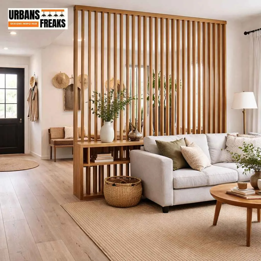 Use a Room Divider to Separate Entry and Living Space