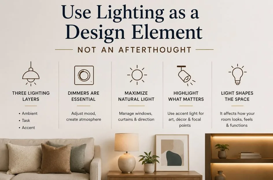 Use Lighting as a Design Element, Not an Afterthought