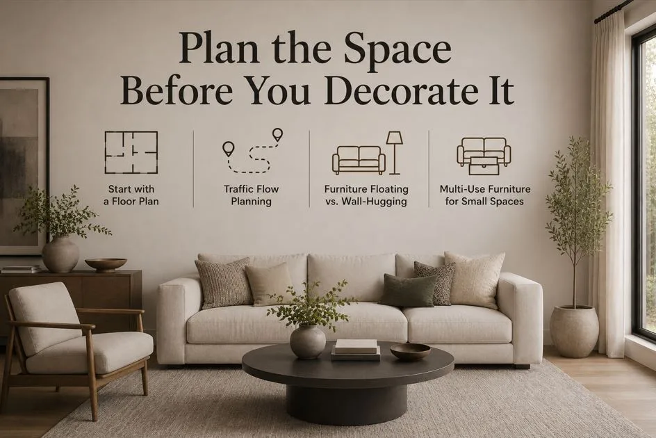 Plan the Space Before You Decorate It