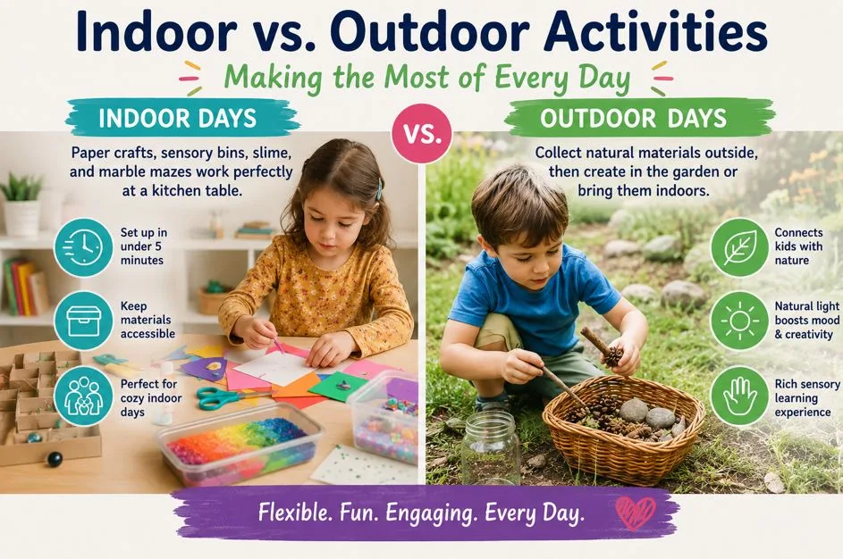 Indoor vs. Outdoor Activities — Making the Most of Every Day