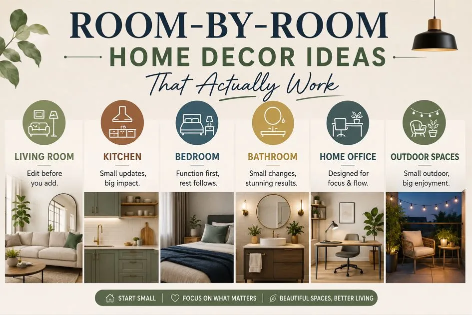 Room-by-Room Home Decor Ideas That Actually Work