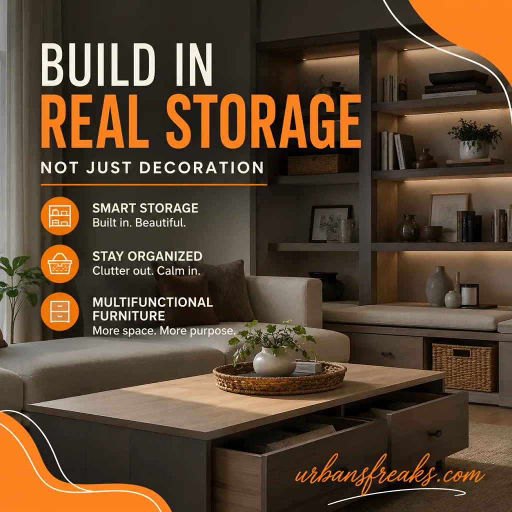 Interior Decoration Tips Build in Real Storage, Not Just Decoration