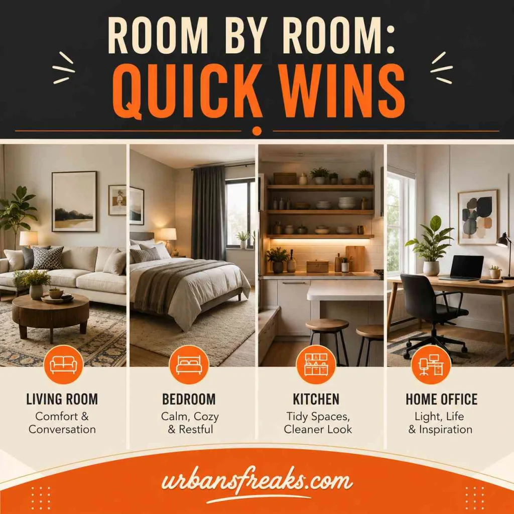 Interior Decoration Tips Room by Room: Quick Wins