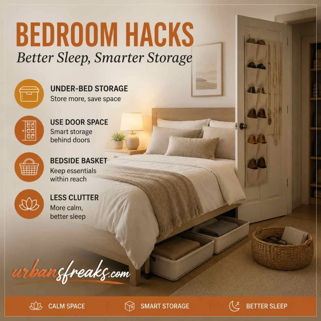 Wutawhacks Home Hacks Bedroom Hacks for Better Sleep and Storage