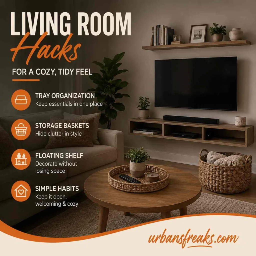 Wutawhacks Home Hacks Living Room Hacks for a Cozy, Tidy Feel