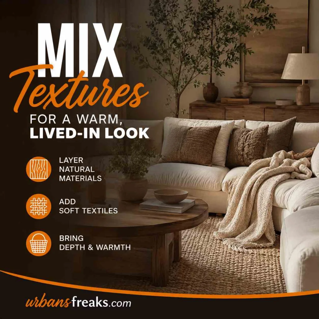 Interior Decoration Tips Mix Textures So the Room Doesn't Feel Flat