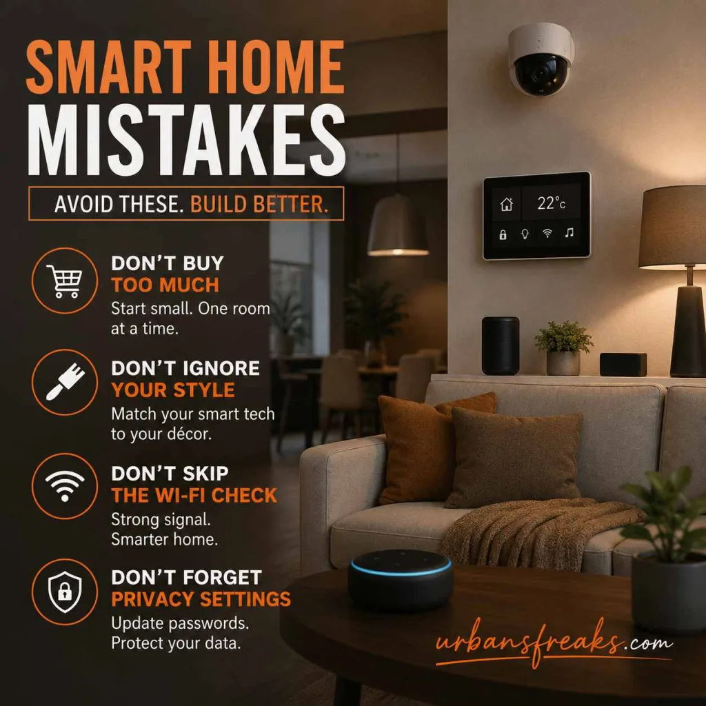 Smart Home Decor Common Mistakes to Avoid