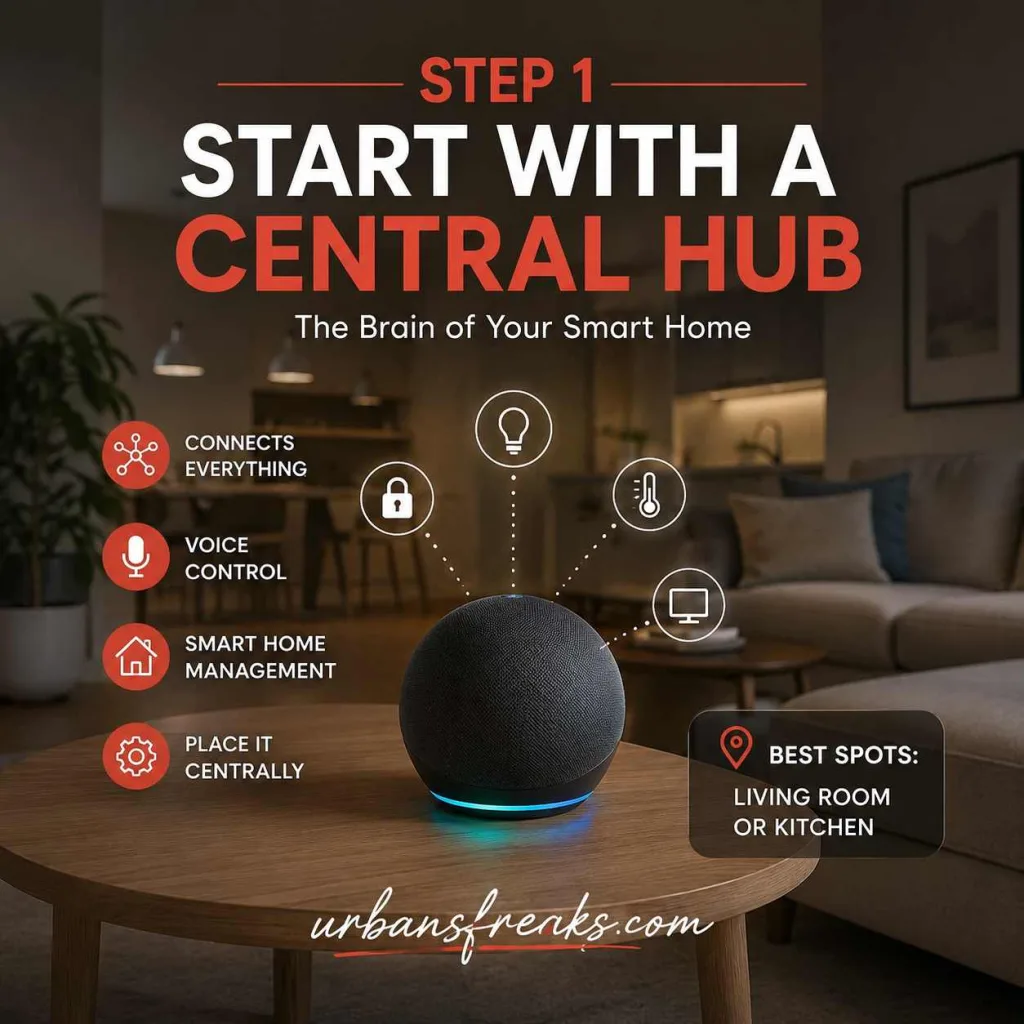 Smart Home Decor Step-by-Step: How to Set Up Your Smart Home Decor Step 1: Start With a Central Hub