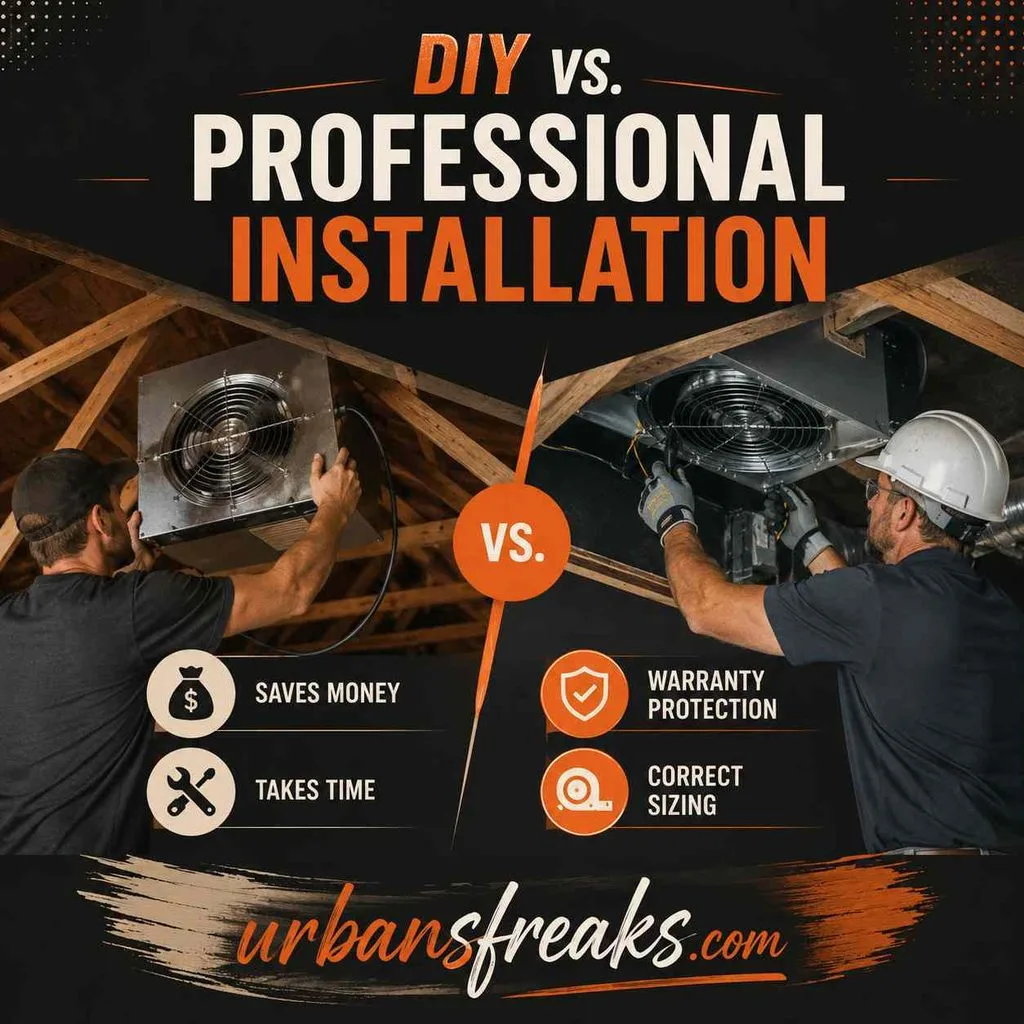 DIY vs. Professional Whole House Fan Installation