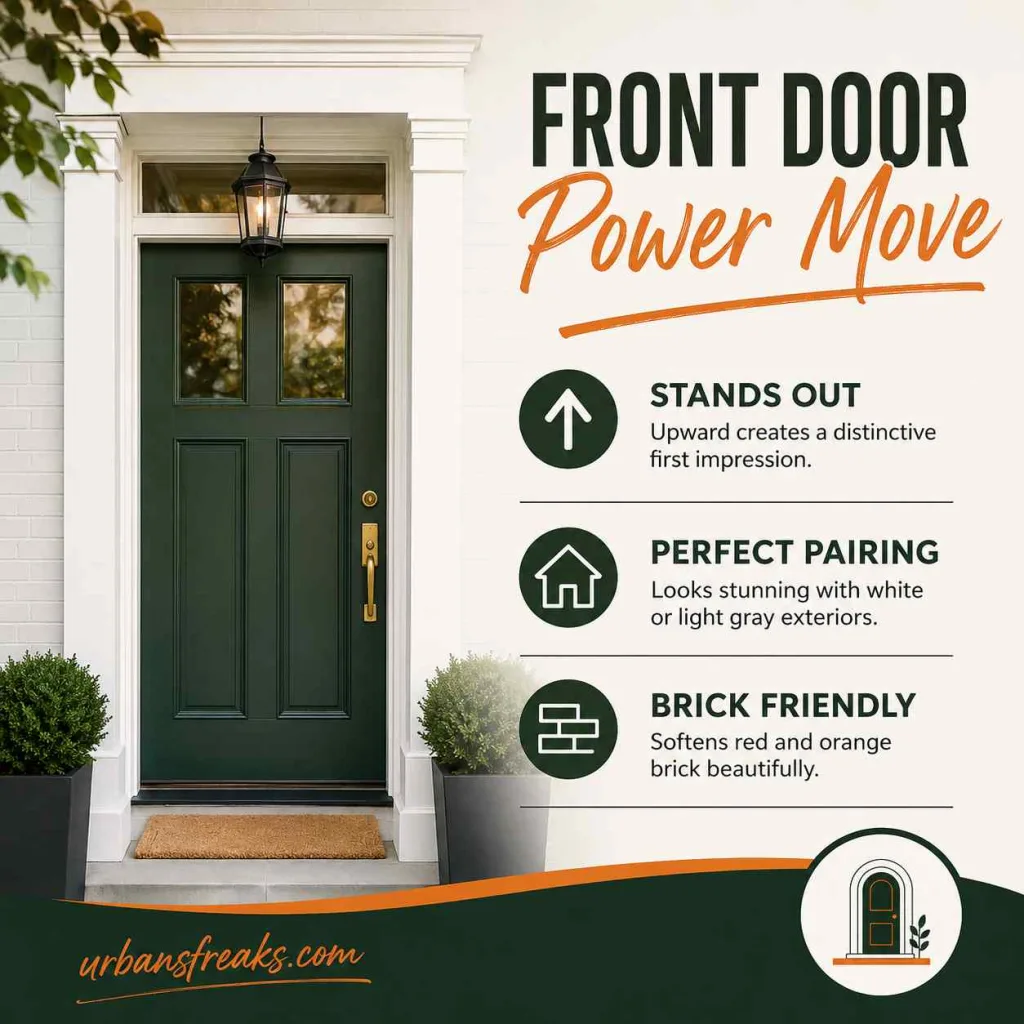 Sherwin Williams Upward SW 6239 Front Door Use