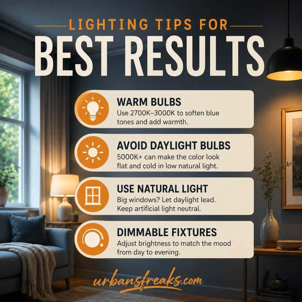 Sherwin Williams Upward SW 6239 Lighting Tips for Best Results