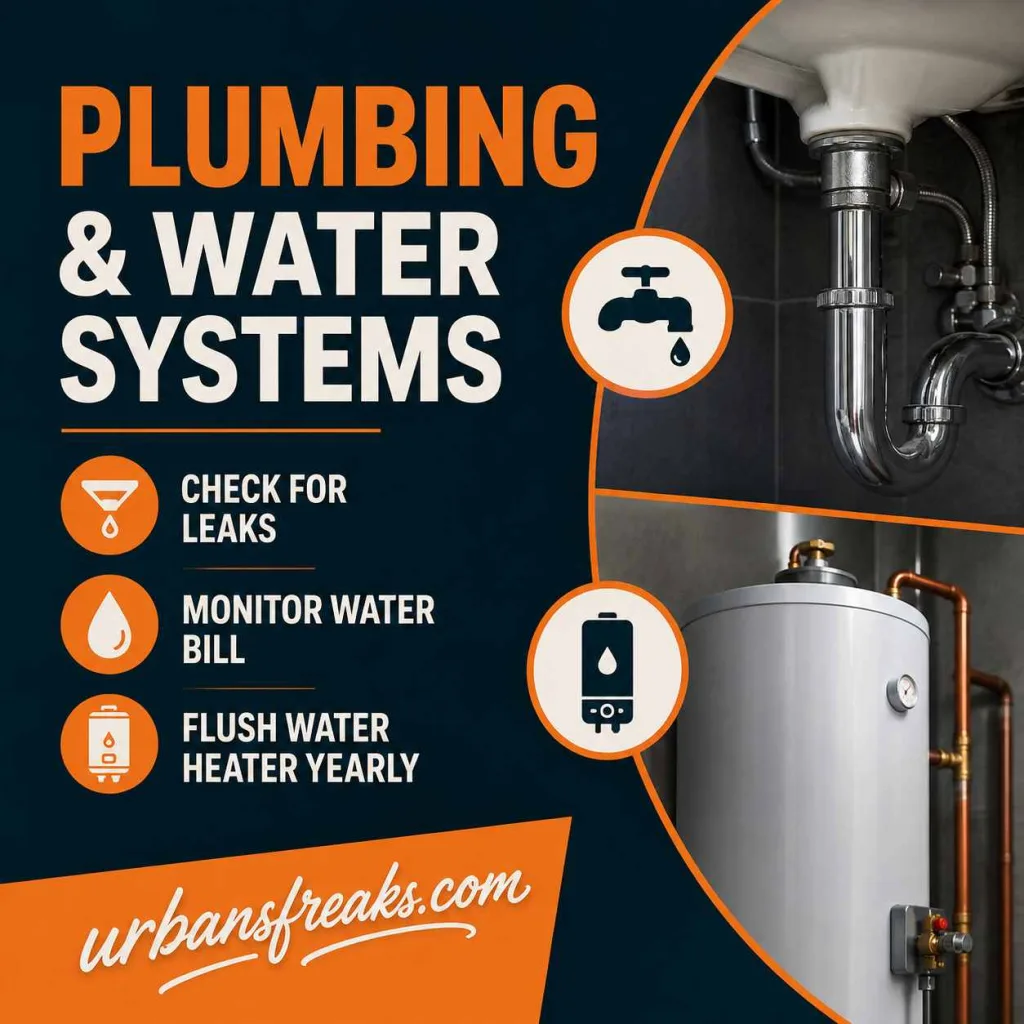 Property Care Checklist Plumbing and Water Systems
