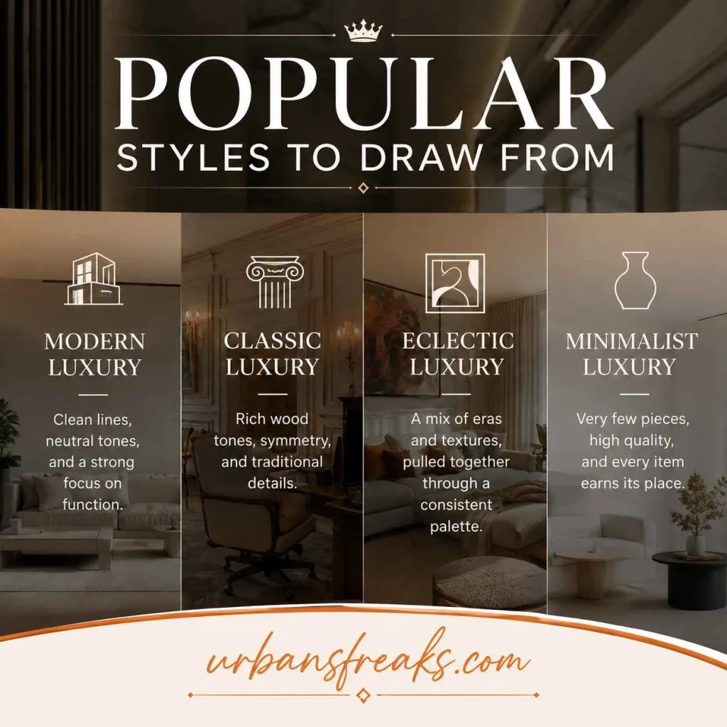 Luxury Interior Design Popular Styles to Draw From