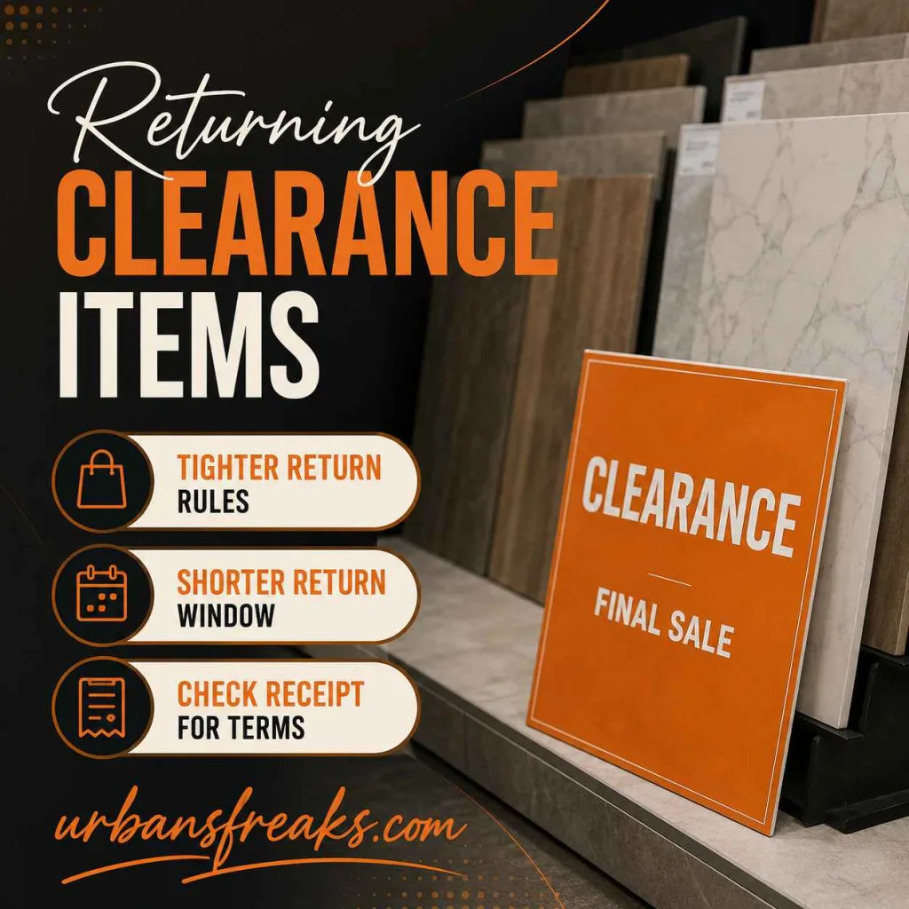 Floor & Decor Return Policy Returning Clearance Items