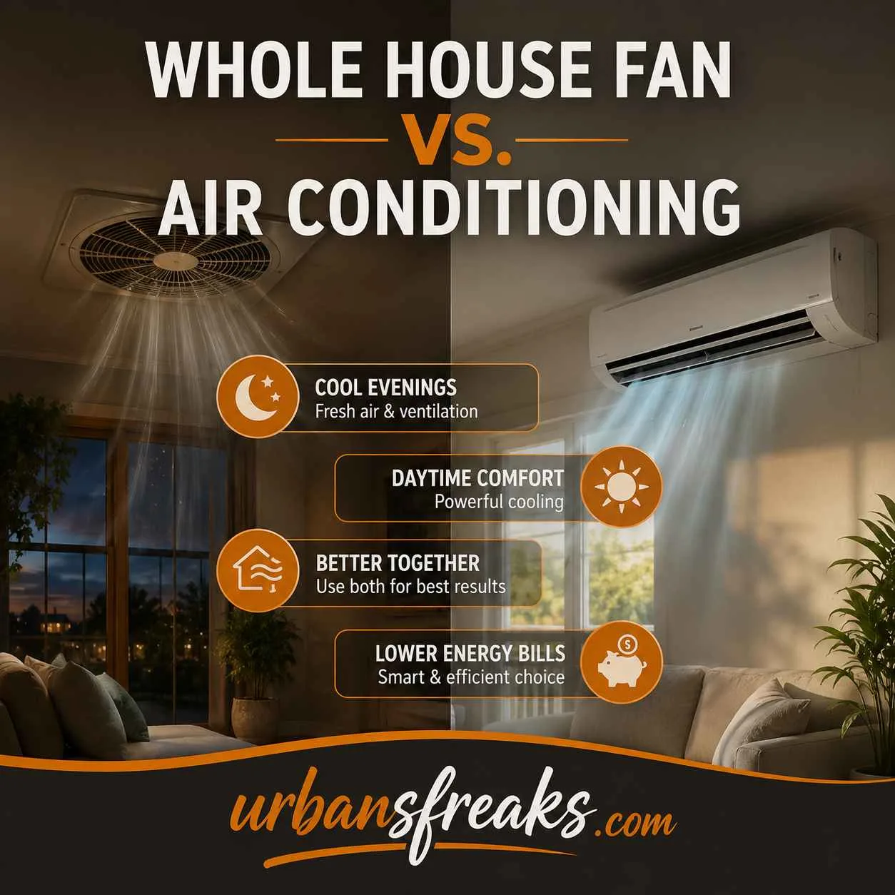 Whole House Fan vs. Air Conditioning
