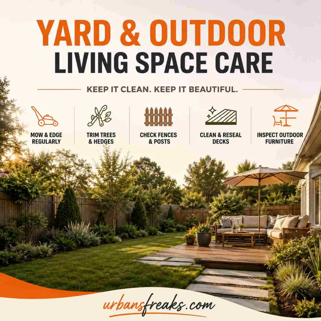 Property Care Checklist Yard and Outdoor Living Space Care